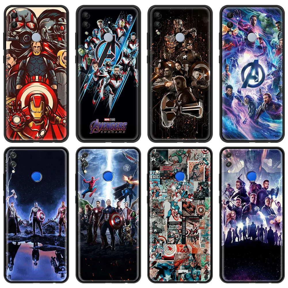 

Marvel Avengers Super Heroes Phone Case for Huawei Honor 30 50 Pro 30i 20E 10 Lite Play 9A 9X 9A 9C 9S 8S 8X Coque Fundas Cover
