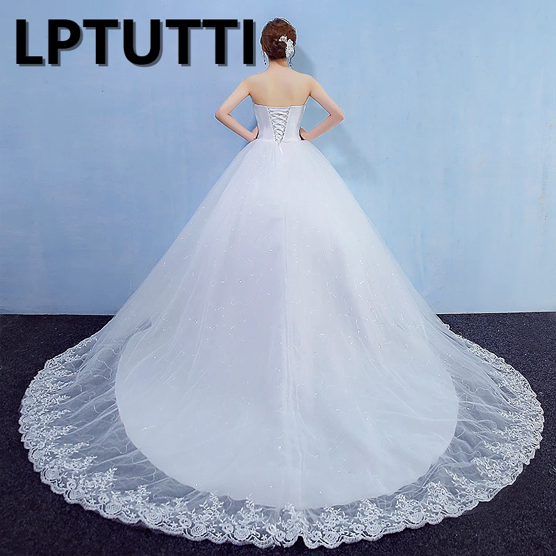 Длинное свадебное платье с бисером и кружевом для невесты|Свадебные платья| |