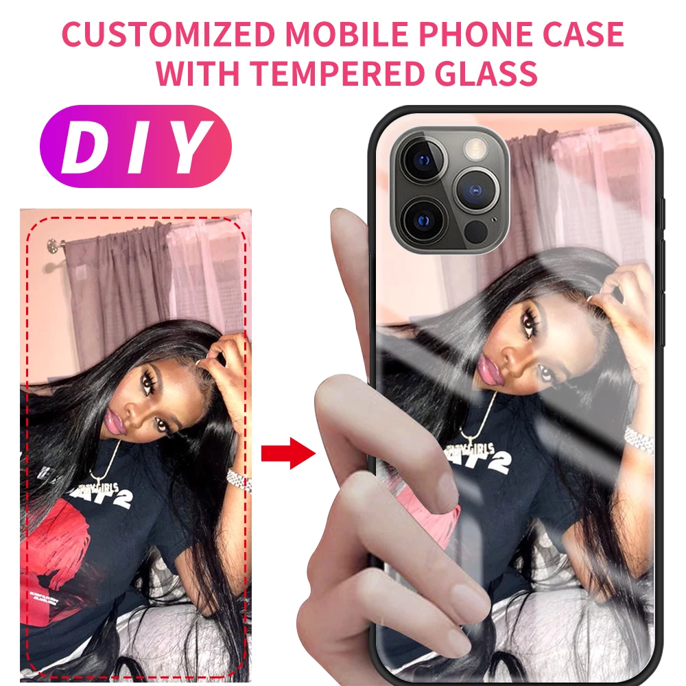 Сделай Сам с возможностью Изображение Стекло чехол для Samsung Галактики A71 A50 S20 FE