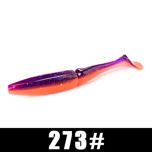 273 FISH KING 6 шт./упак., мягкие приманки, приманка для рыбалки 105 мм, 11 г, приманка для плавания, форель, Мягкая наживка для рыбалки воблер, искусственная приманка для щуки - Цвет: 273