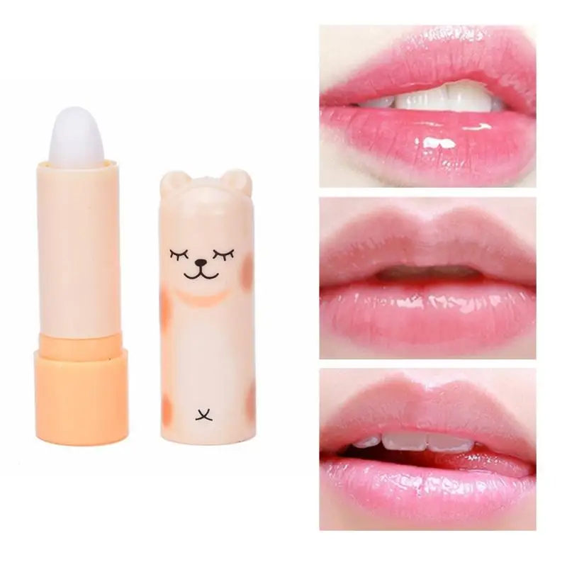 

Moisturizing Colourless Cartoon Lip Balm Natural Plant Lip Gloss Fruit Embellish lipstick Makeup Base TSLM1