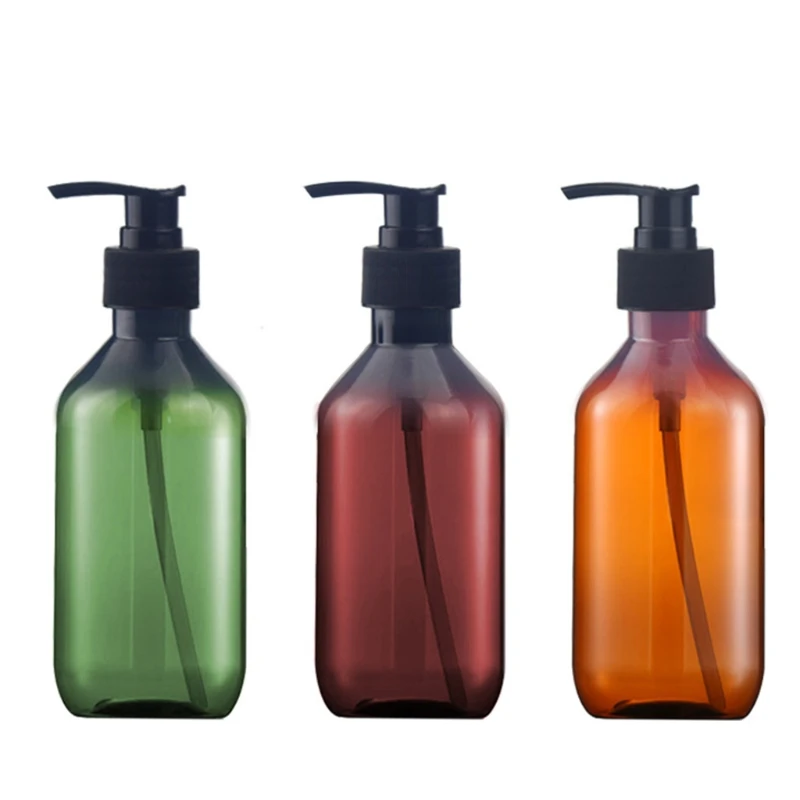 

2pcs 300ml Empty Pump Bottle Dispenser Essential Oil Refillable Body Soap Bottles for Shampoo and Conditioner