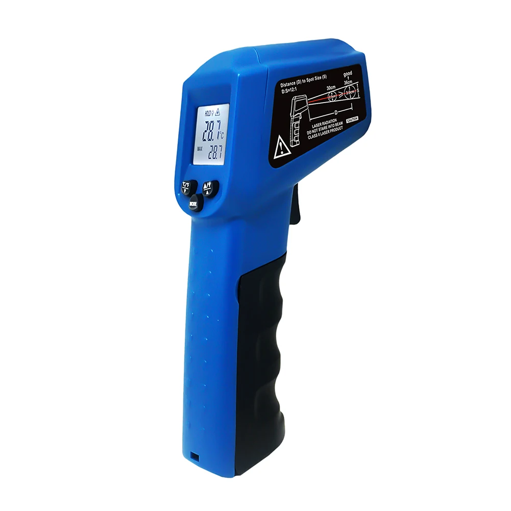 

Non-contact Industrial Infrared Digital Thermometer Color Display Fast Temperature Measurement FKU66