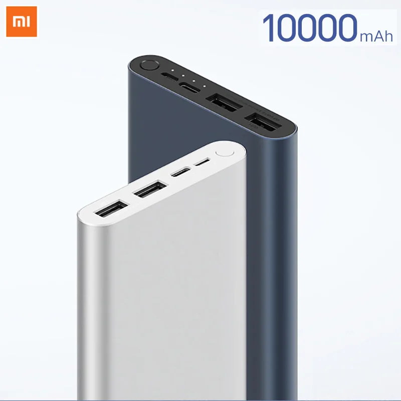 Оригинальный беспроводной внешний аккумулятор Xiaomi Mi 10000 мАч Qi PLM11ZM быстрая