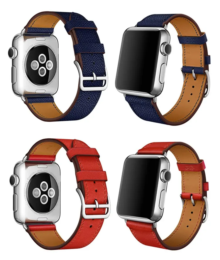 Кожаный ремешок для Apple watch 5 ремешок 44 мм 40 мм iWatch ремешок 38 мм 42 мм Натуральная кожа одиночный тур Браслет Apple watch 4 3 2 1 44