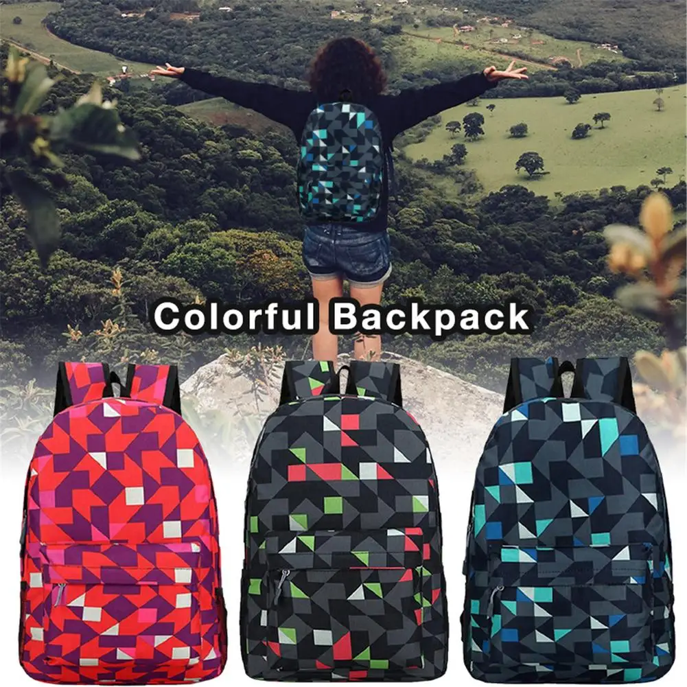 

Multifunction Backpack Colorful Backpack Schoolbag Outdoor Travel Large Capacity Storage Bag For School Camping Field Adventure