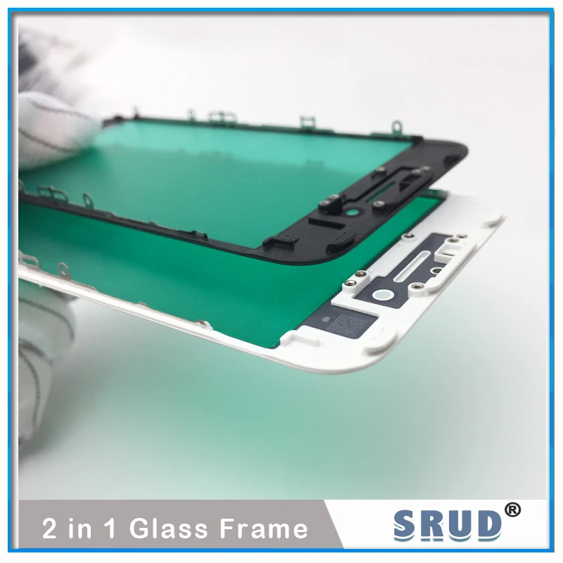 10Pcs TOP Quality For iPhone 6 6S 7 8 Plus 11 XR LCD Touch Screen Front Outer Glass Panel Lens With Frame Bezel + Ear Speak Mesh