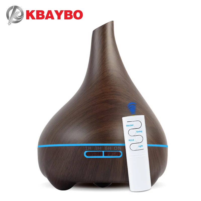 

550ml Air Humidifier Essential Oil Diffuser Aroma Lamp Aromatherapy Electric Aroma Diffuser Mist Maker for Home-Wood