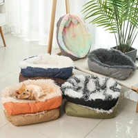 long plush dog bed soft warm pet house bed for cats dogs winter thicken cat nest mat kennel sleeping pet cushion dog accessories