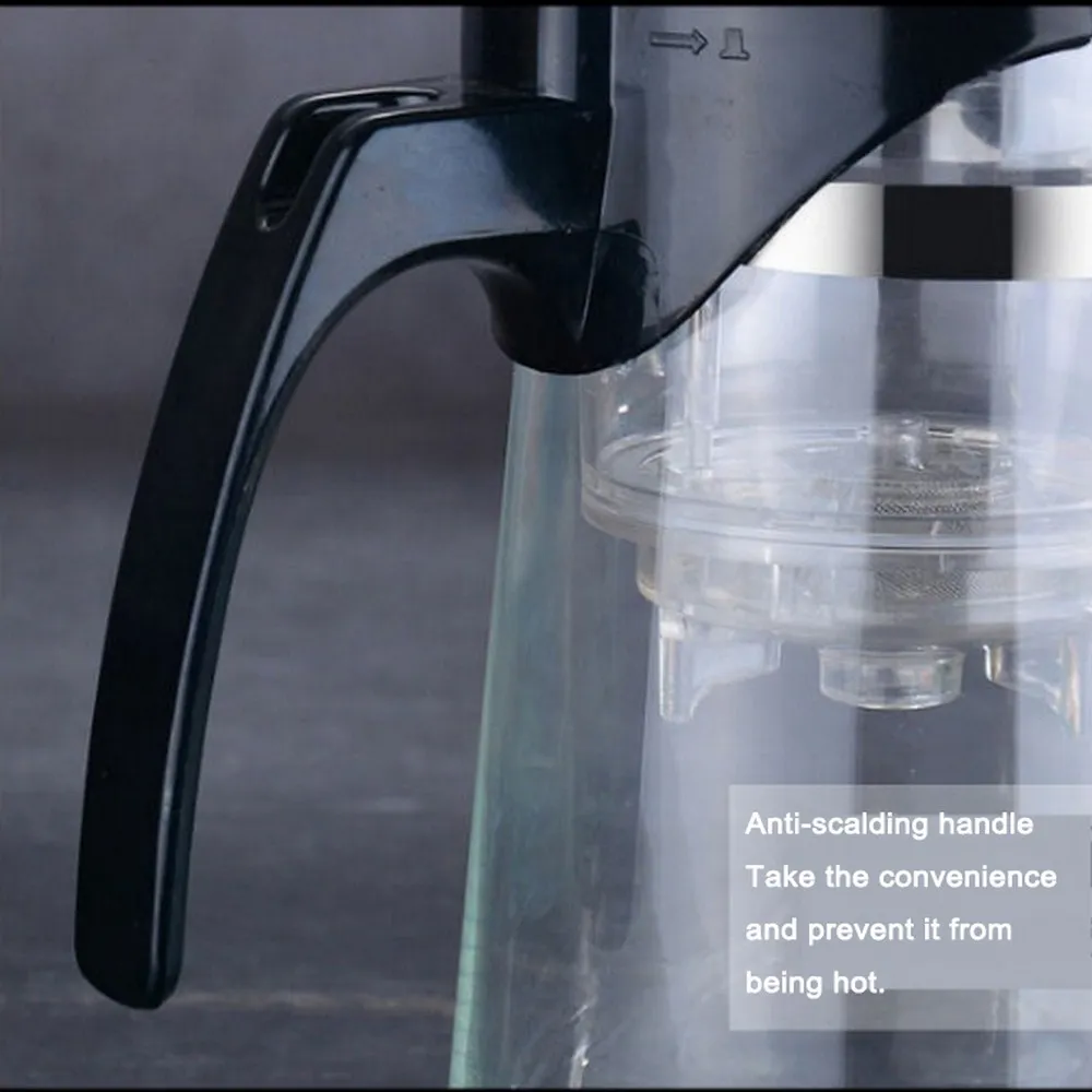 Заварочный чайник прозрачный фильтр из боросиликатного стекла термостойкий