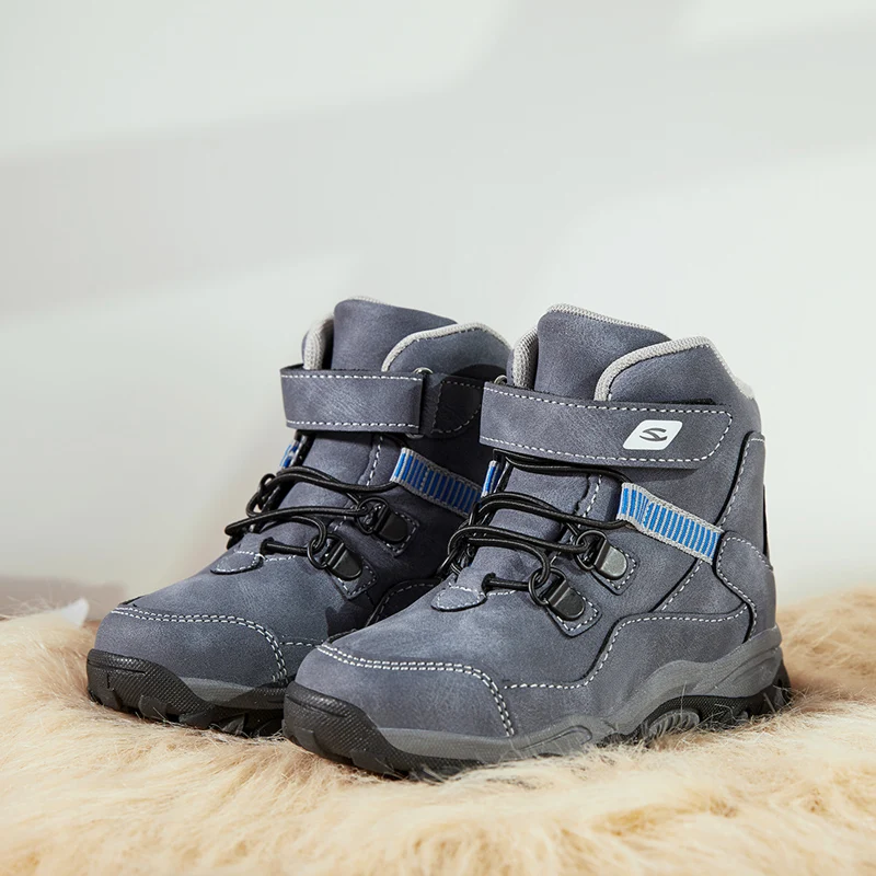 Kids Boots Martin Winter PU Leather Children Snow Girls Boys Fashion Mid Walking Leisure Outdoor Toddlers Shoes | Мать и ребенок