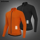 Велосипедная куртка WOSAWE, светоотражающая, ветрозащитная, с длинным рукавом
