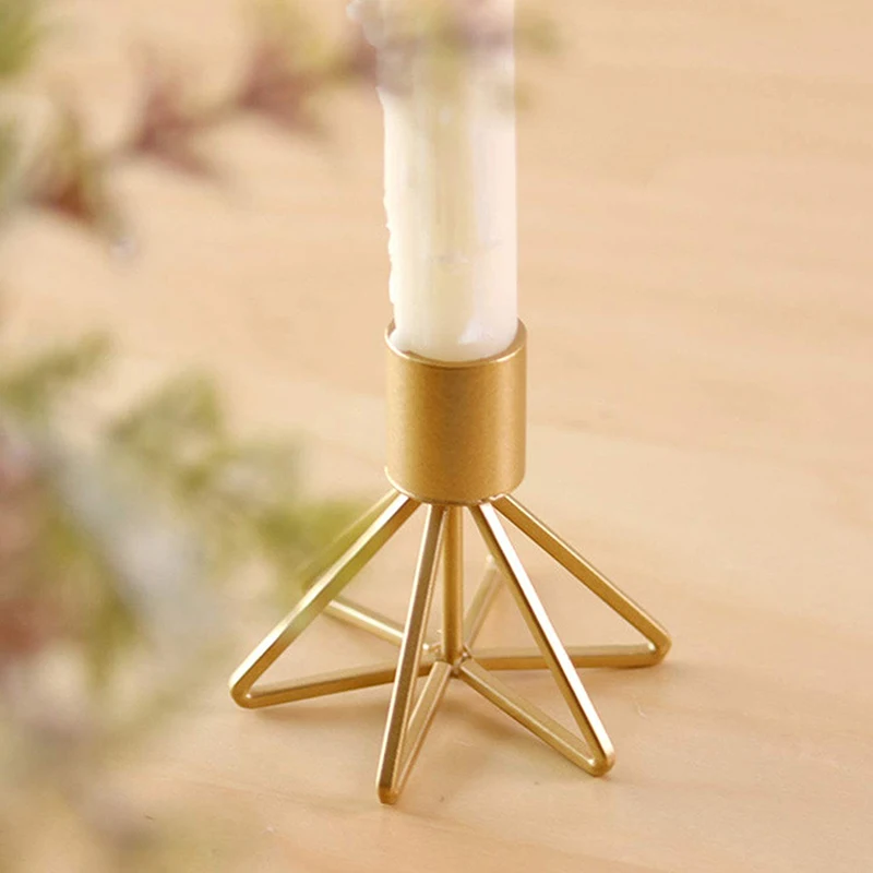 1 шт. подсвечник новый модный однотонный металлический Настольный Декор для дома