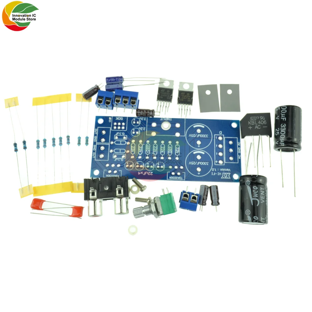 Плата усилителя звука TDA2030A модуль мощности для динамиков Комплект сделай сам