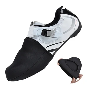 Зимняя термозащитная накладка на полупальмовую велосипедную обувь, защитная накладка на гонки велосипеда, унисекс, водонепроницаемая черная обувь SBR