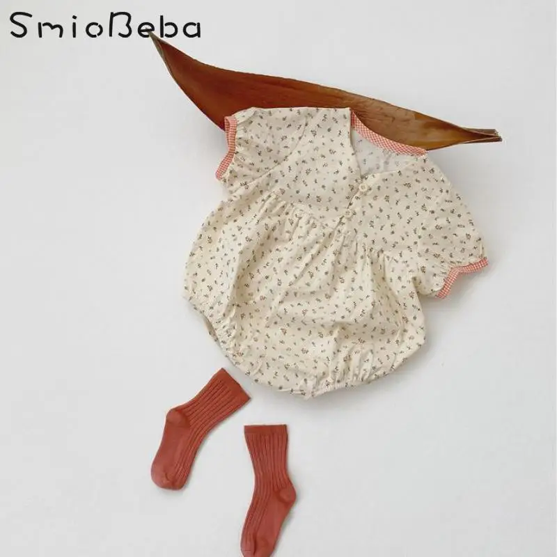 Летние Новые корейские Комбинезоны для маленьких девочек японские комбинезоны