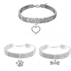 3 шт.компл. блестящие весенние Стразы ожерелье для собак рубашка с принтом с котами и воротником аксессуары для животных принадлежности