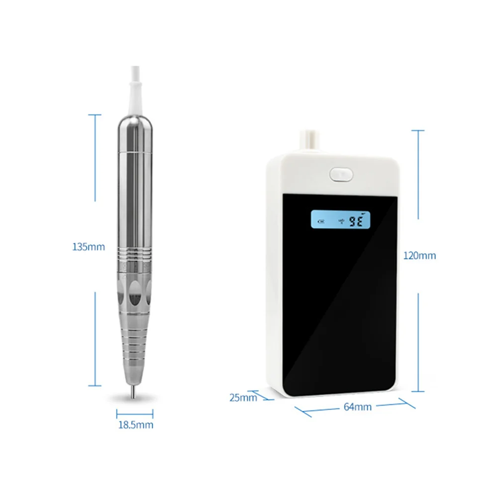 

Electric Nail Drill Machine Portable Nail Sander Pen Manicure Gel Polisher Nail File Gel Polisher with LCD Display Rechargeable