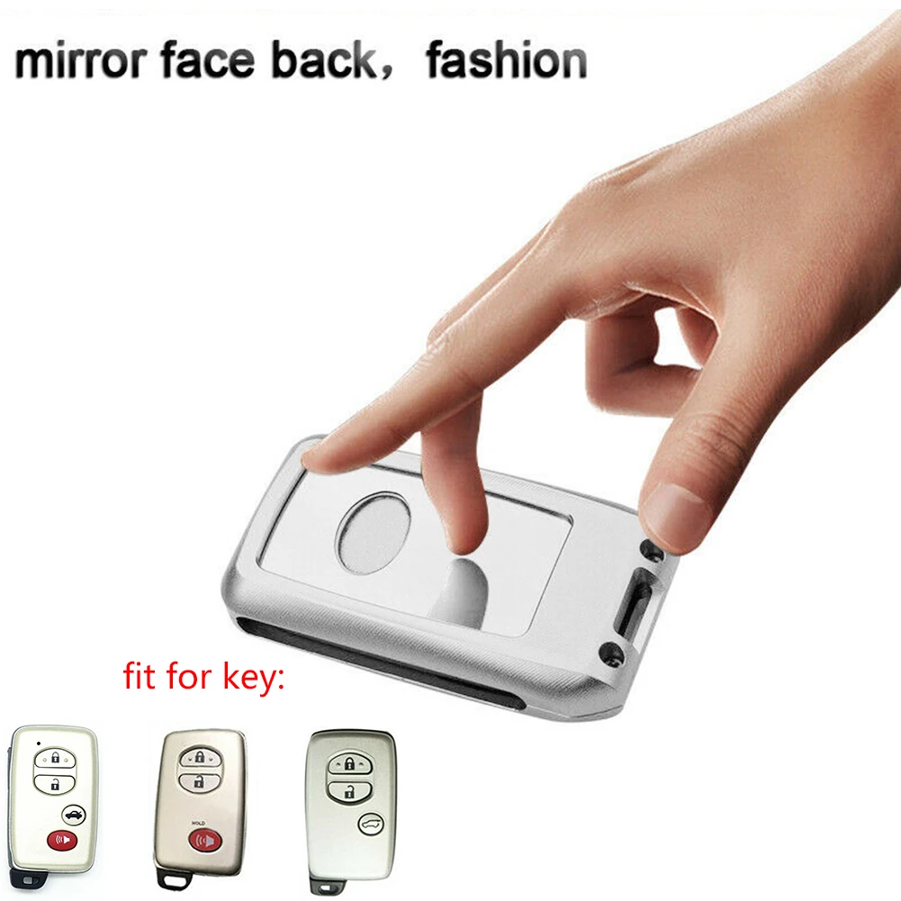 Алюминиевый сплав кожаный дистанционный смарт ключ Брелок чехол для Камри