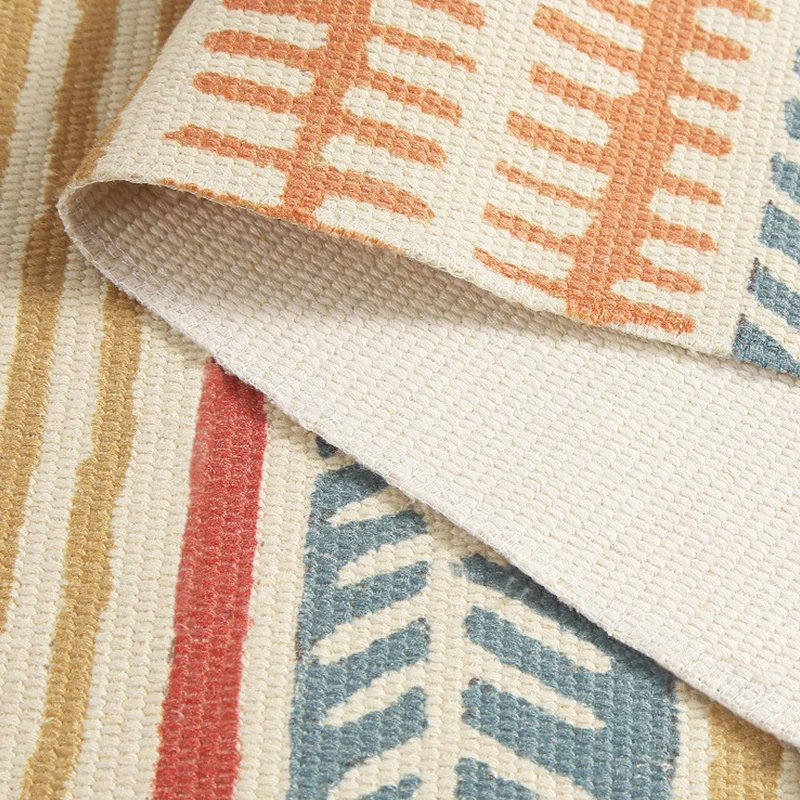 cotton linen with tassel carpet retro ethnic style rectangular wall tapestry bathroom living room bedroom bedside rug floor mats free global shipping