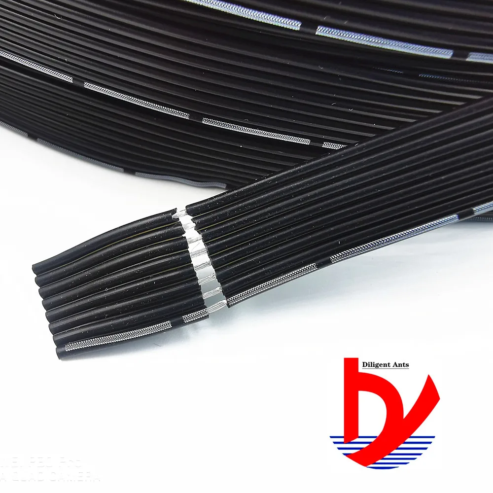 26AWG 3P 4P 8P специальный мягкий высокотемпературный силикон кабель Мягкий параллельный провод черный белый луженая медная проволока Гибкая линия 10 м