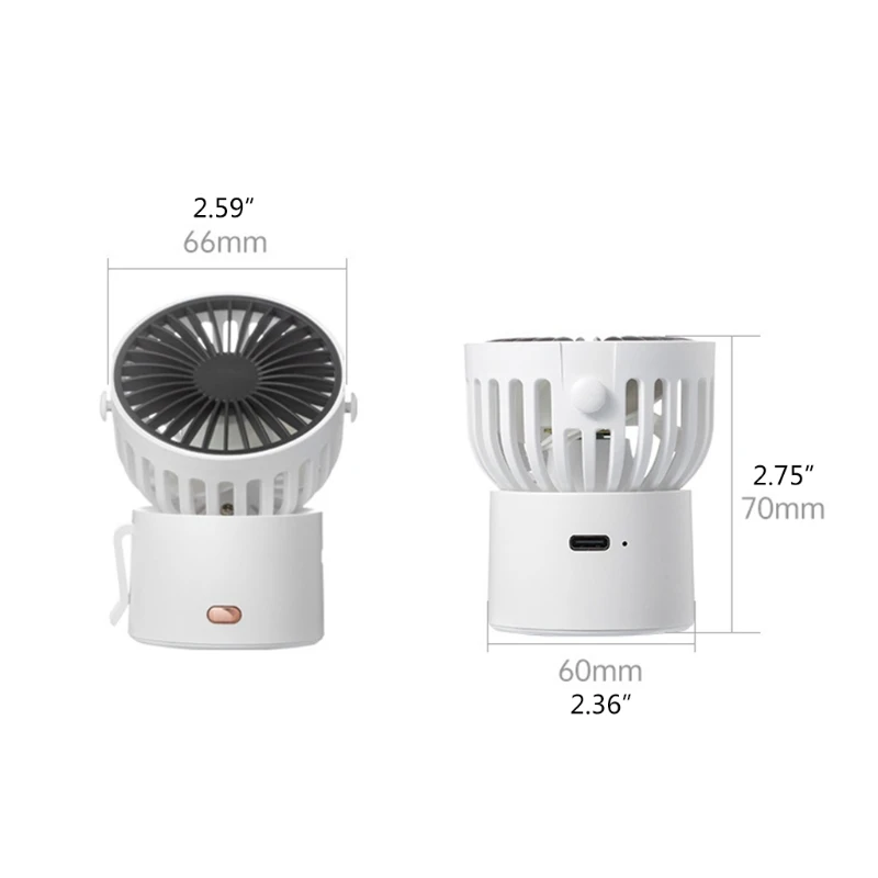 

USB Portable Fans, Upgraded Neck / Waist Hanging Fan Mini Lazy Ultra-quiet Electric Fan, Usb Charging New for students