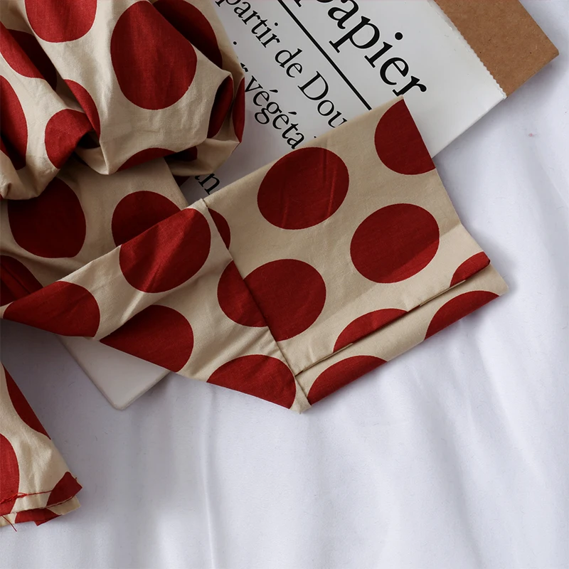 Весна 2020 новая хлопковая рубашка женская дизайнерская с пышными рукавами в стиле