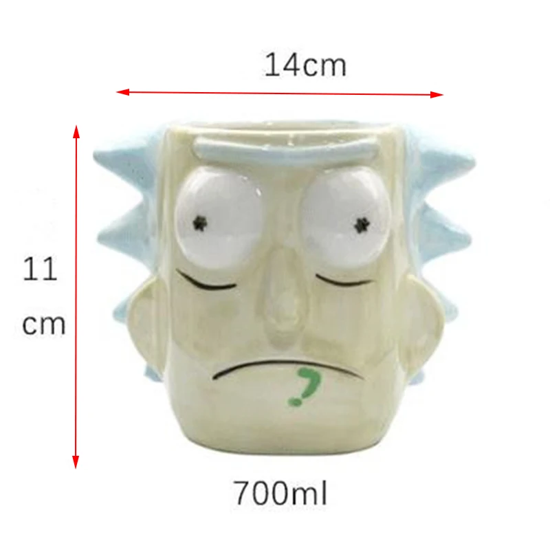Новые 3D Рик и Морти кофейные кружки 700 мл старый человек и 600 мл детские чашки и кружки мультфильм Марка посуда для напитков лучшие подарки для друзей