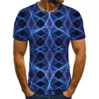 Трехмерная графическая футболка для мужчин, Повседневная футболка большого размера, винтажная сорочка, веселая летняя футболка с 3D принтом 2021