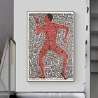 Настенный постер с абстрактным изображением чистого человека, Настенная картина для гостиной, украшения дома, отеля