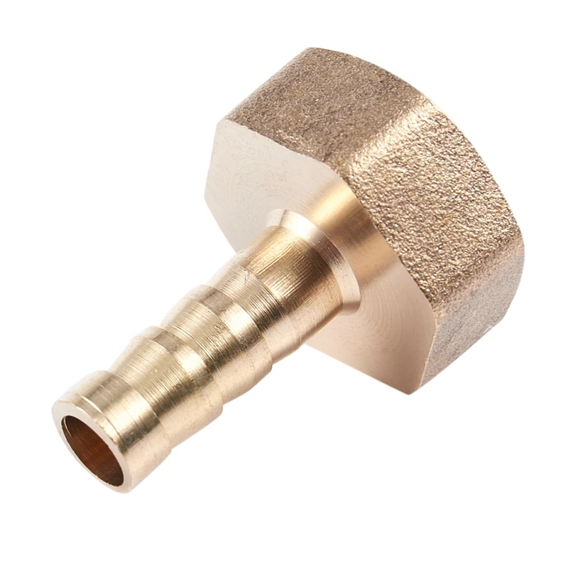 

3 Pcs 1/2 BSP Female Thread 8mm Air Pneumatic Gas Hose Barbed Fitting Gold