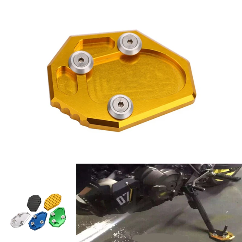 Выдвижная подставка для мотоцикла боковая удлинитель Yamaha MT 07 2014 2016 / FZ6R XJ6 ABS 2009 2015