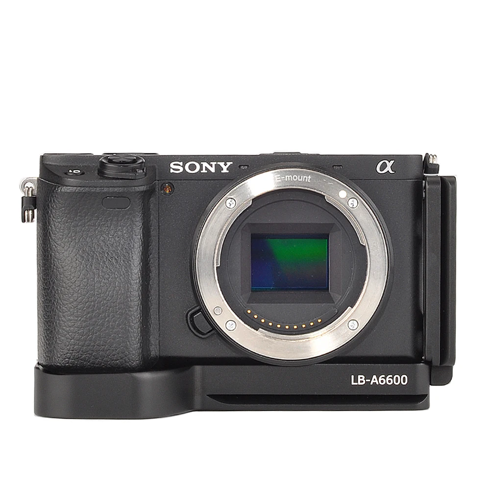 Вертикальная Vlog быстросъемная пластина для sony A6600 Vlogging l-пластина кронштейн с Arca Стиль Холодный башмак для микрофона видео светильник