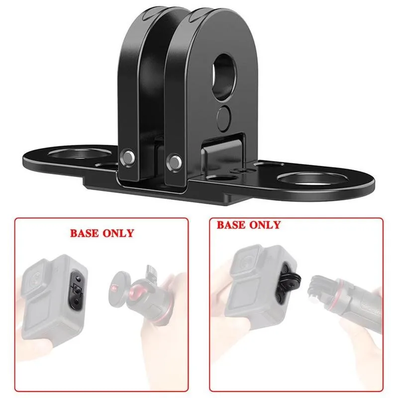 

Ulanzi GP-10 Universal Replacement Base for GoPro Hero 8/9 Universal Tripod Mount Adapter Universal 1/4 screw buckle