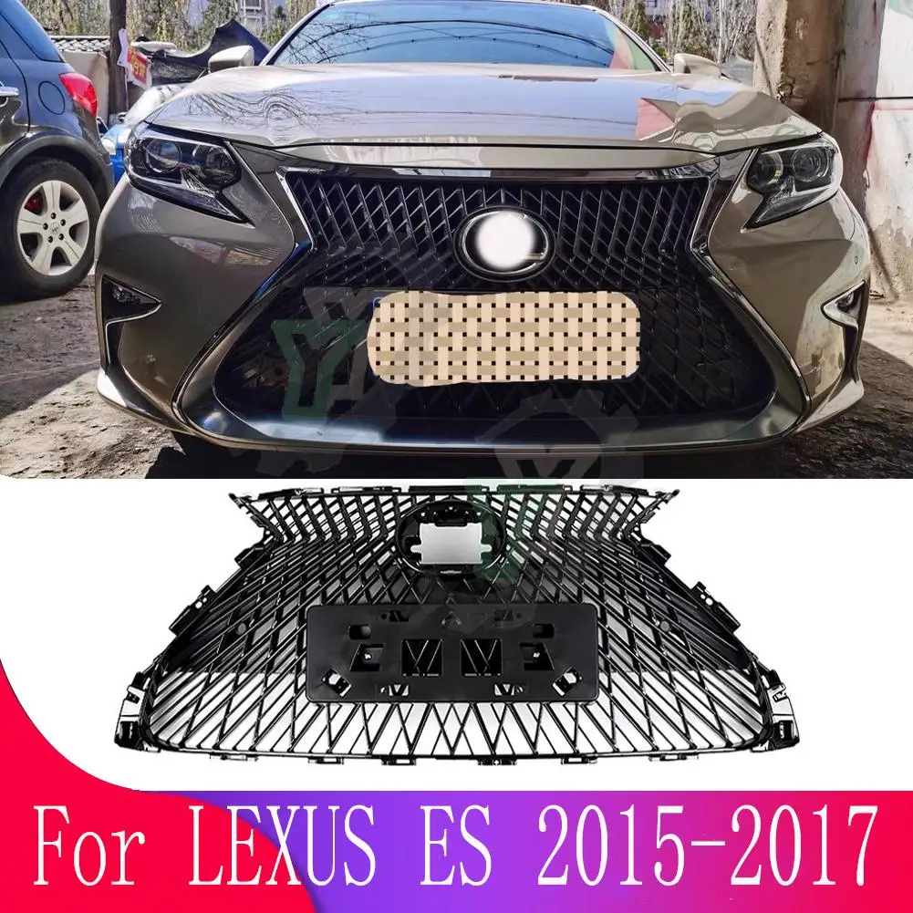 

For Lexus ES 200/250/300 2015 2016 2017 modified For LS style Car Accessory Front Bumper Grille Centre Panel Styling Upper Grill