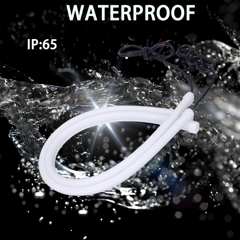 2 шт. гибкий DRL светодиодный для Автомобильная фара в сборе дневной ходовой свет