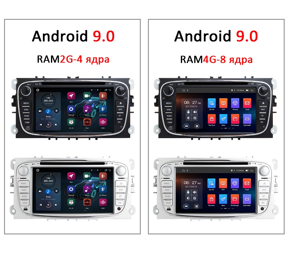 DSP ips Android 9,0 64G 2 din автомобильный DVD для FORD focus Mondeo S-MAX C-MAX Galaxy kuga мультимедийный плеер gps Радио стерео Авто audi