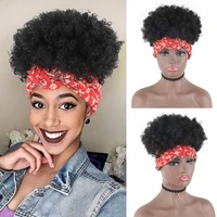 high puff afro curly ponytail synthetic drawstring short afro kinky curly ponytail clip in hairpiece ponytail hair extensions