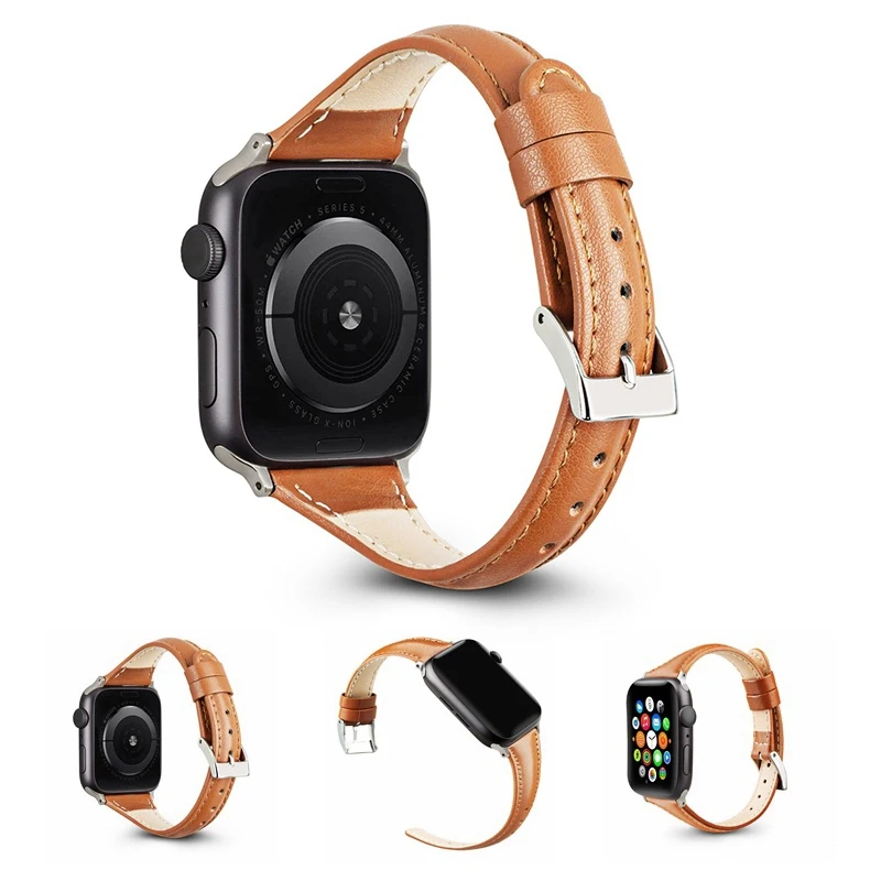 Аксессуары для часов из натуральной коровьей кожи ремешок apple watch 40 мм 38