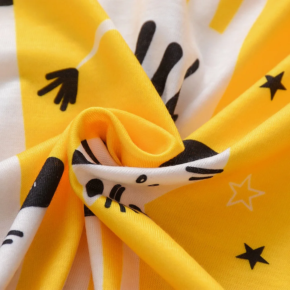 Детский хлопковый комбинезон с длинным рукавом принтом зебры | Мать и ребенок