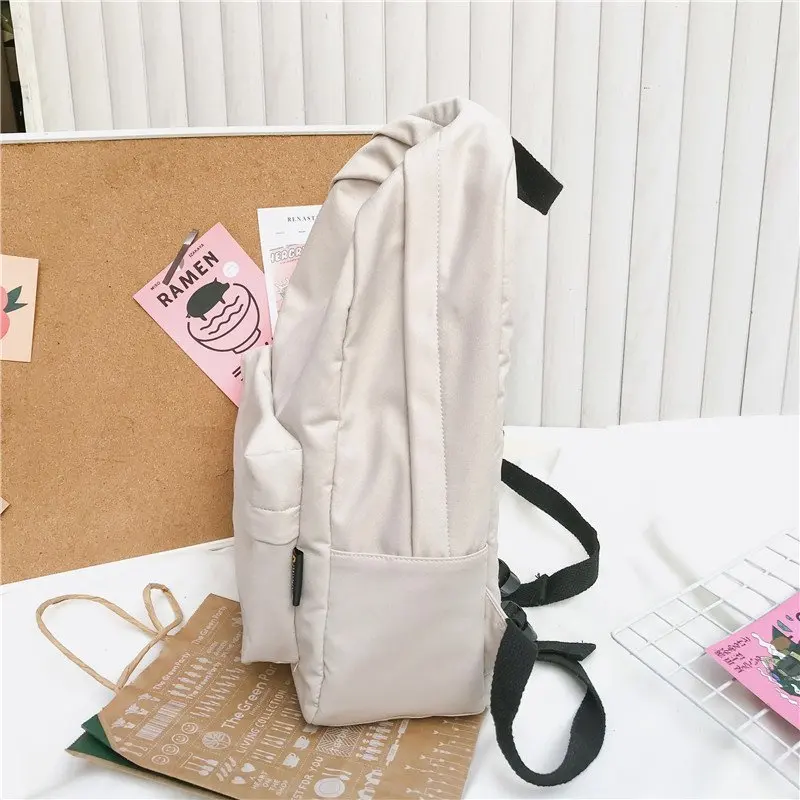 Однотонный рюкзак из ткани Оксфорд для девочек подростков школьный ранец в