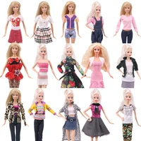 barbies doll clothes dress suit jeans mini dress casual clothes fashion apparel for barbies doll accessories kid girl toy gift