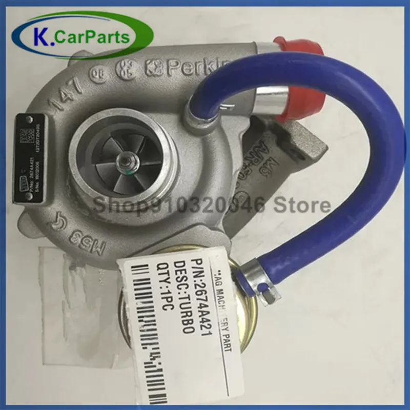Турбокомпрессор GT2049S turbo 754111 5007S 0007 2674A421 для Perkins Industrial Gen двигатель 1103A 2005 л