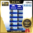 10 шт.упак. CR2032 литиевая батарея таблеточного типа для Батарея BR2032 DL2032 ECR2032 сотовый батарейки-таблетки 3V CR 2032 для мобильного часо-Электронная игрушка пульт дистанционного управления