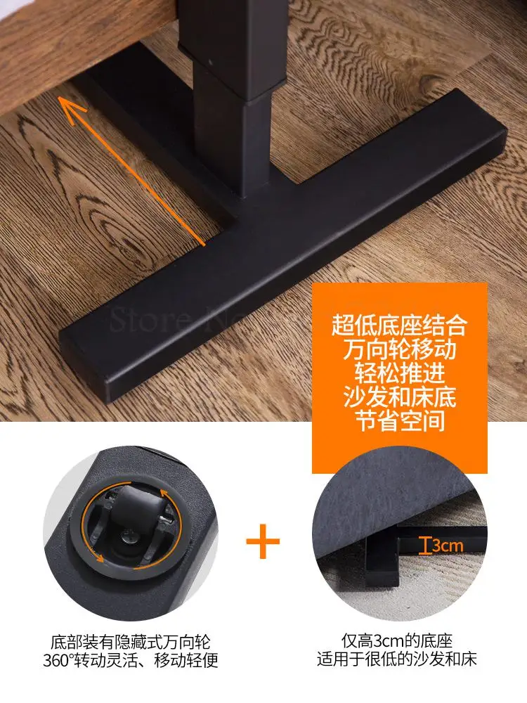 Bedside Table Lazy Adjustable Sofa Laptop Computer Bedroom Lift Mobile Writing Bed Small |