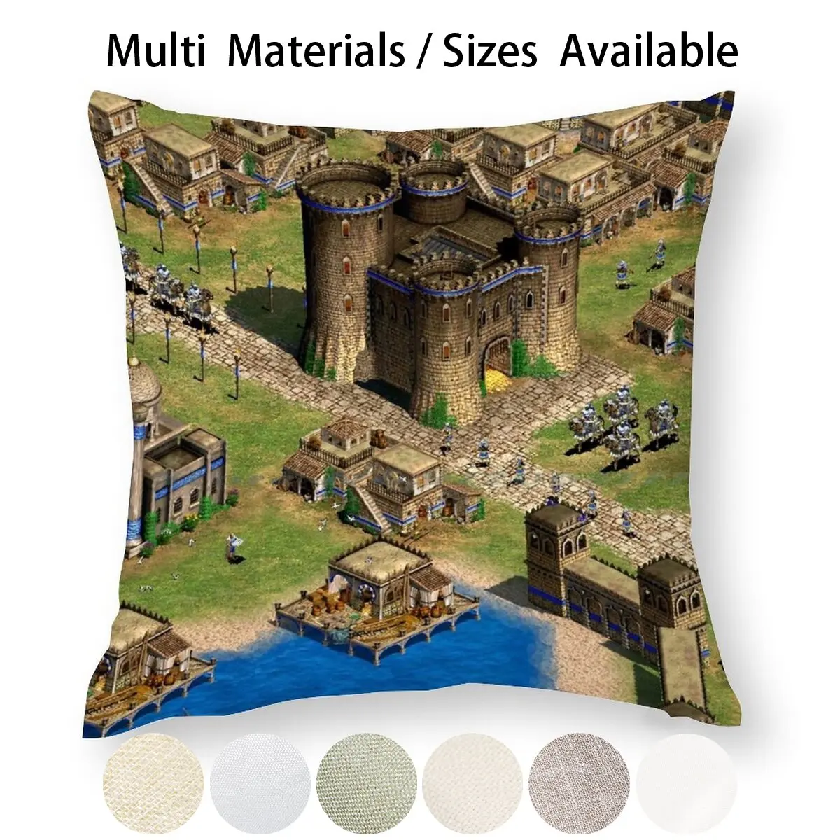 Чехол-наволочка с изображением возраста империй 2 города наволочка из хлопка и