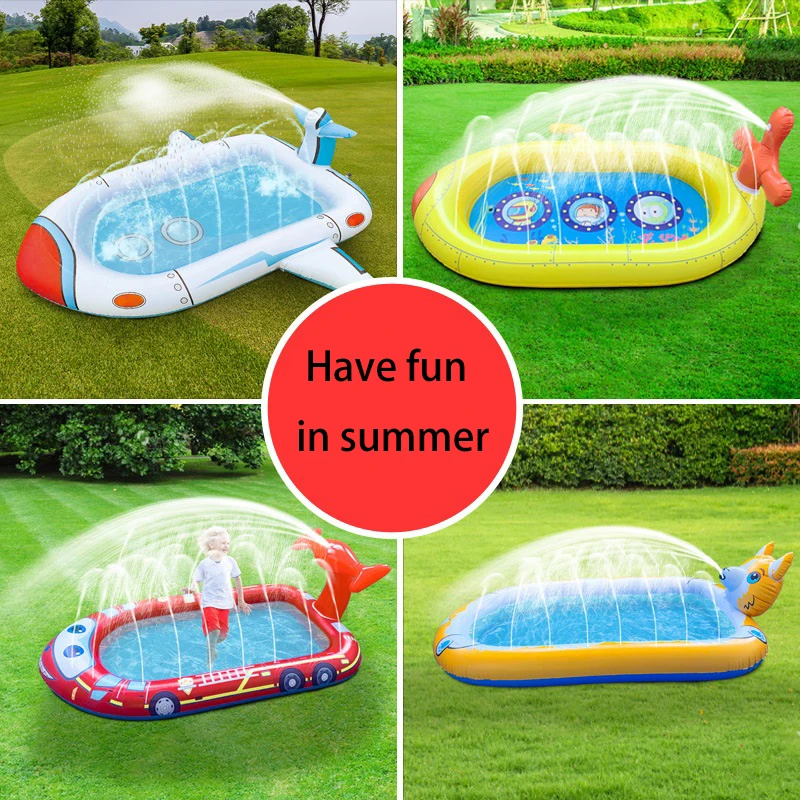 Надувной фонтан детский бассейн водная игрушка Акула плавание игровой щенок