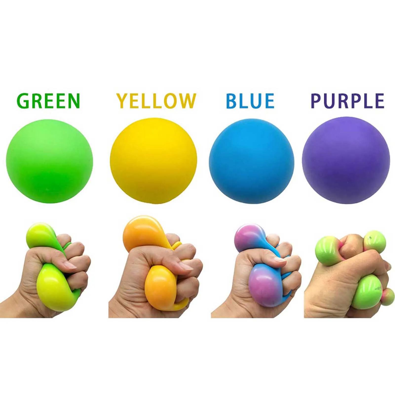 

Fidget Toys Change Color Anti Stress Reliever Balls Squish Squeezing & Fidget Toys Wall Balls Anxiety Pressure Sensory Toy