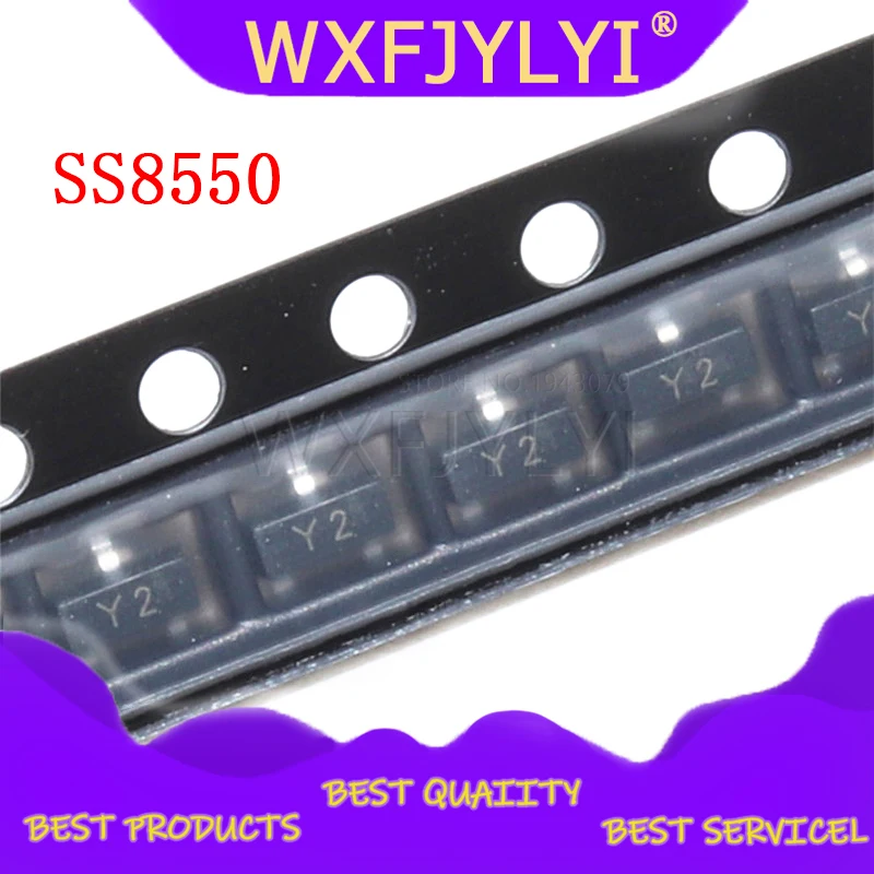 100 шт. SS8550 SOT23 MMBT8550 сот MMBT8550LT1G SMD Y2 СОТ 23 Новинка транзистор|Транзисторы| |