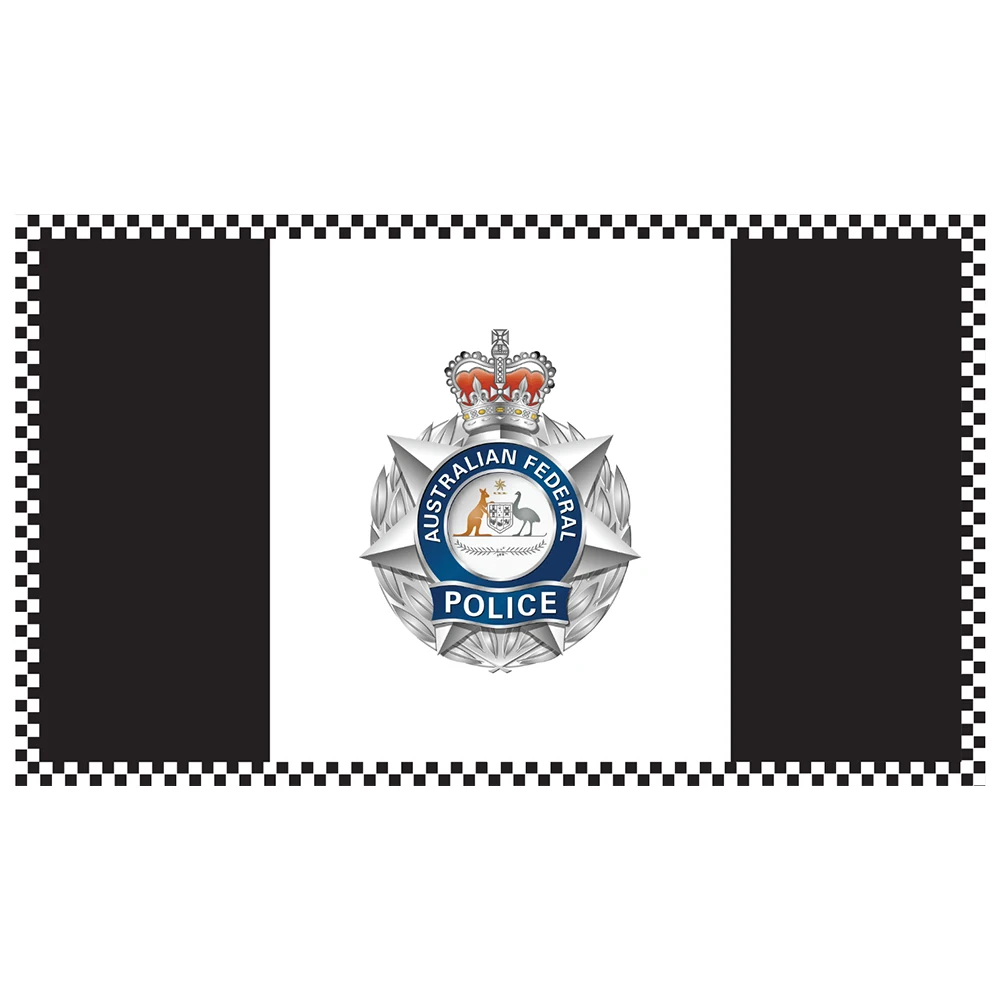 

Australia Flag Coat of Arms of The South Australia Police 100D Polyester 3x5FT 90x150cm Banner with 2 Brass Grommets